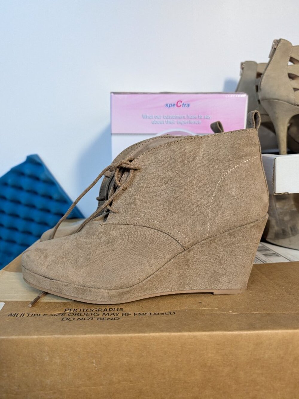 Tan wedge